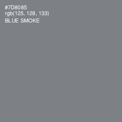 #7D8085 - Blue Smoke Color Image